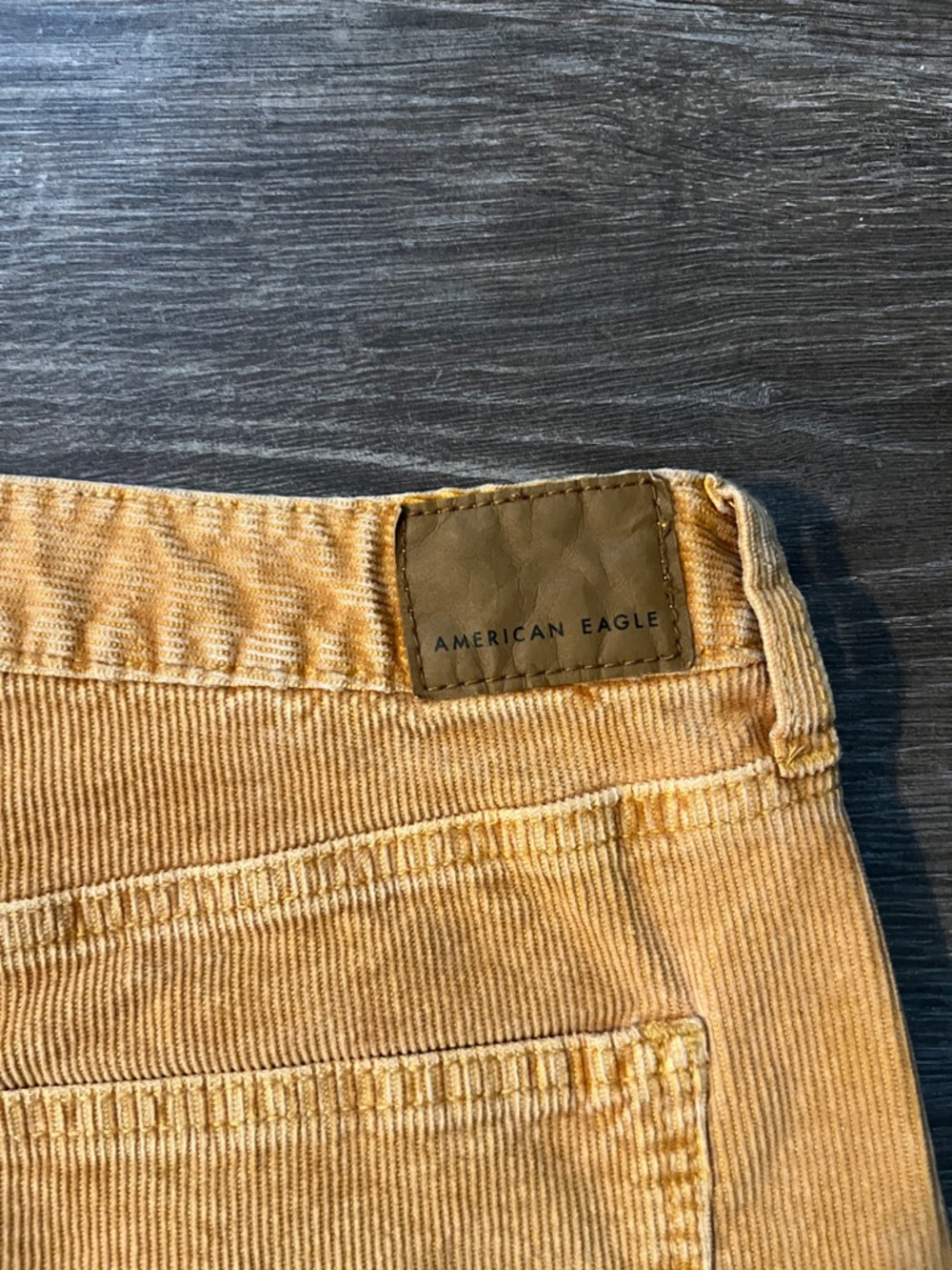American Eagle Women's Corduroy Utility Shorts in Mustard - Picture 6 of 8